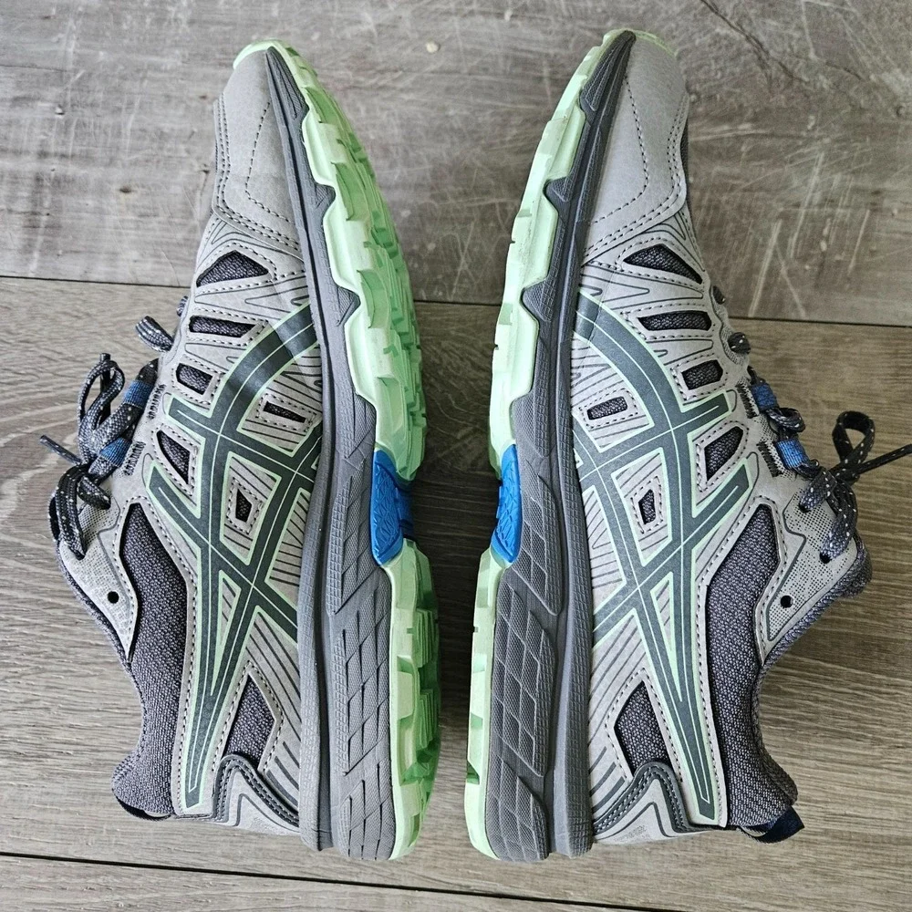 ASICS GEL-Venture 7 Trail Running Shoes Womens 7 WIDE Grey Hiking Sneaker